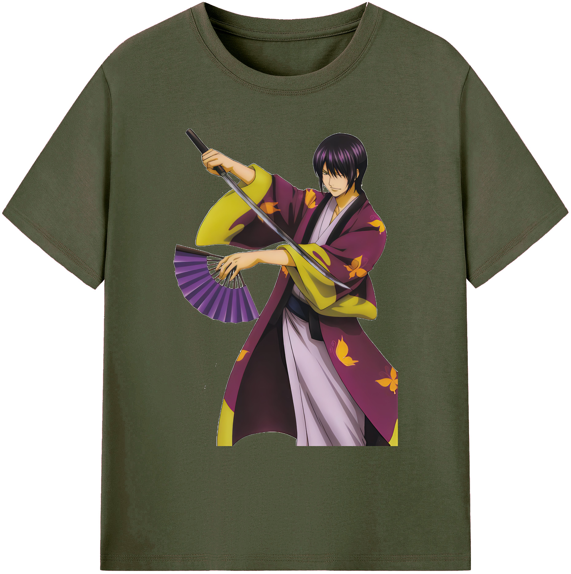（画像用） ぎんたま 坂田銀時（さかたぎんとき） 神楽 志村新八（しむら しんぱち） GINTAMA Sakata Gintoki Kagura Shimura Shinpachi 綿100％ メンズ半袖Tシャツ｜肌触りやわらか＆通気性